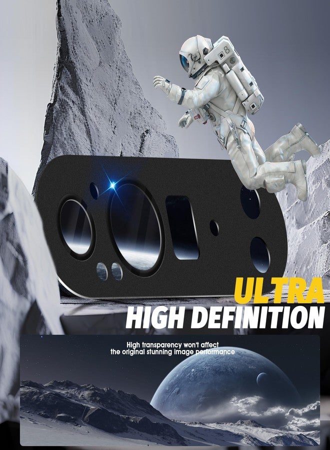 Orzero (2 Pack) Camera Lens Protector Compatible for Google Pixel 9 Pro XL, Protector de Cámera Premium Metal and Glass Precise Camera Cutouts High Definition Anti-Scratch (Black) - Image 5