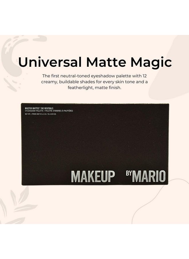 MAKEUP BY MARIO Makeup By Mario Master Mattes Eyeshadow Palette - The Neutrals, 0.65 Ounce (Pack of 1)  - Image 2