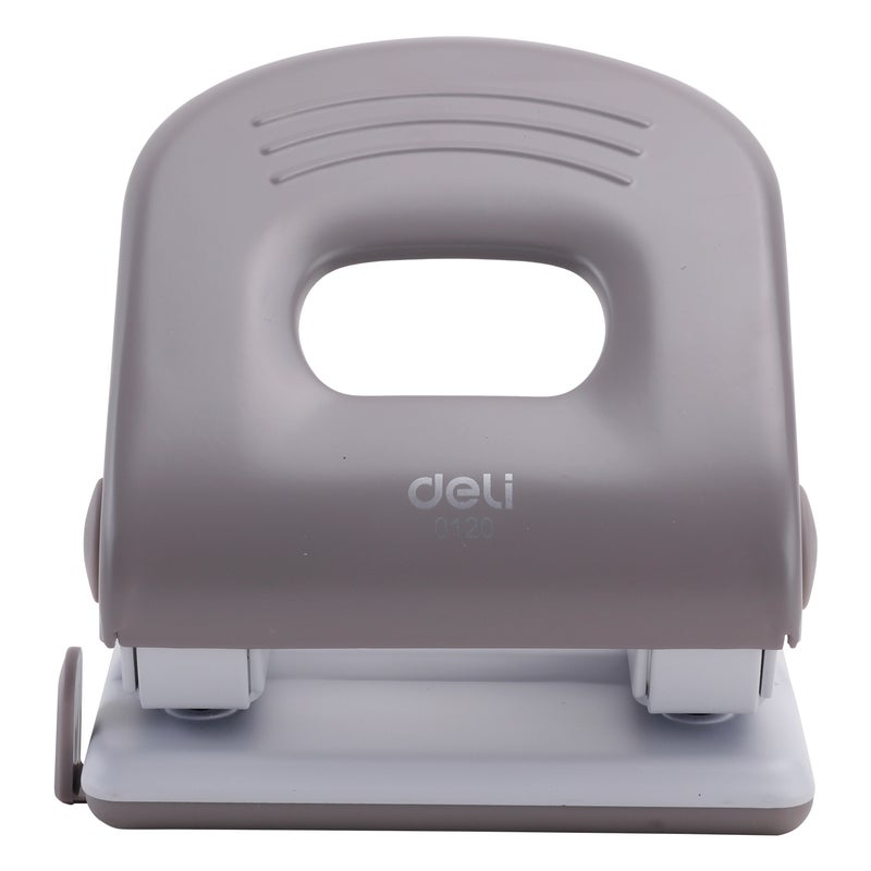 ديلي مثقاب ورق قوي سعة 40 ورقة فتحتين مسافة 80 مم قطر 6 مم – رمادي - Image 2