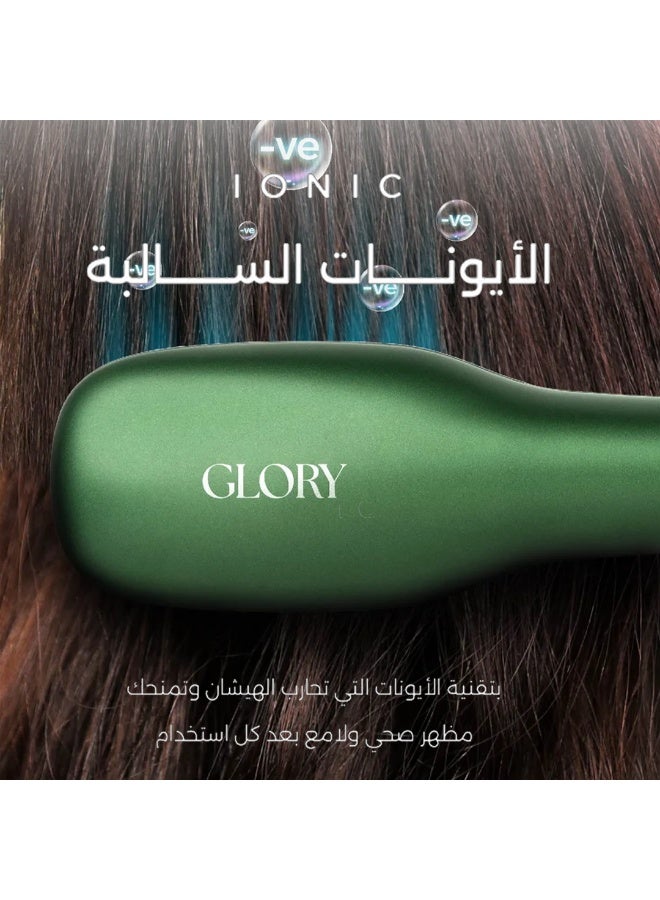 جلوري مصفف شعر Ionic بتقنية الأيونات – تجفيف وتصفيف في جهاز واحد الوردي - Image 2