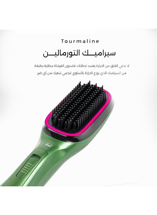 جلوري مصفف شعر Ionic بتقنية الأيونات – تجفيف وتصفيف في جهاز واحد الوردي - Image 4