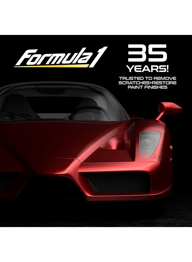 فورمولا 1 سائل تلميع شمع السيارة (7 أونصة) - مزيل خدوش السيارة لجميع أنواع طلاء السيارات - مركب تلميع للخدوش المتوسطة، وفضلات الطيور، ونسغ الأشجار، ومزيل الدوامات - Image 5