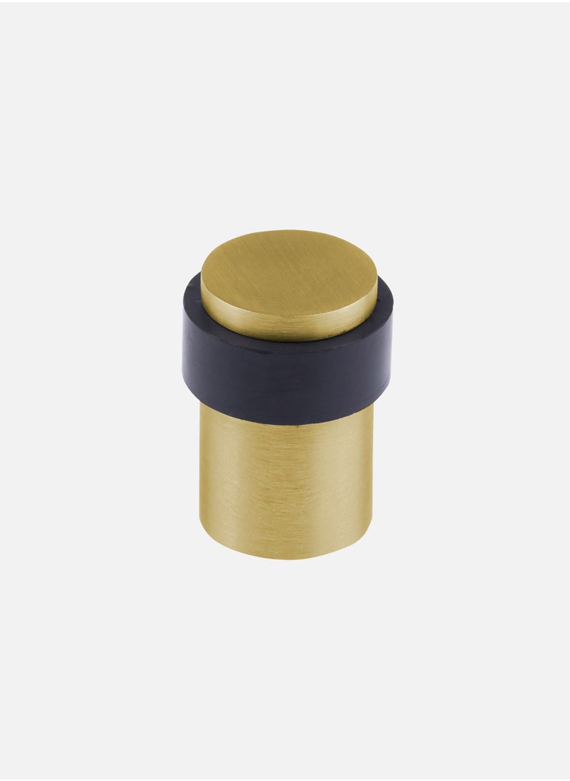 CINCINNO Cylinder Shaped Door Stopper with Rubber – 60mm, Premium Stainless Steel, Coated, Heavy Duty, Anti-Corrosion, Wall Protector, 5-Year Warranty – (Gold Plated) 
