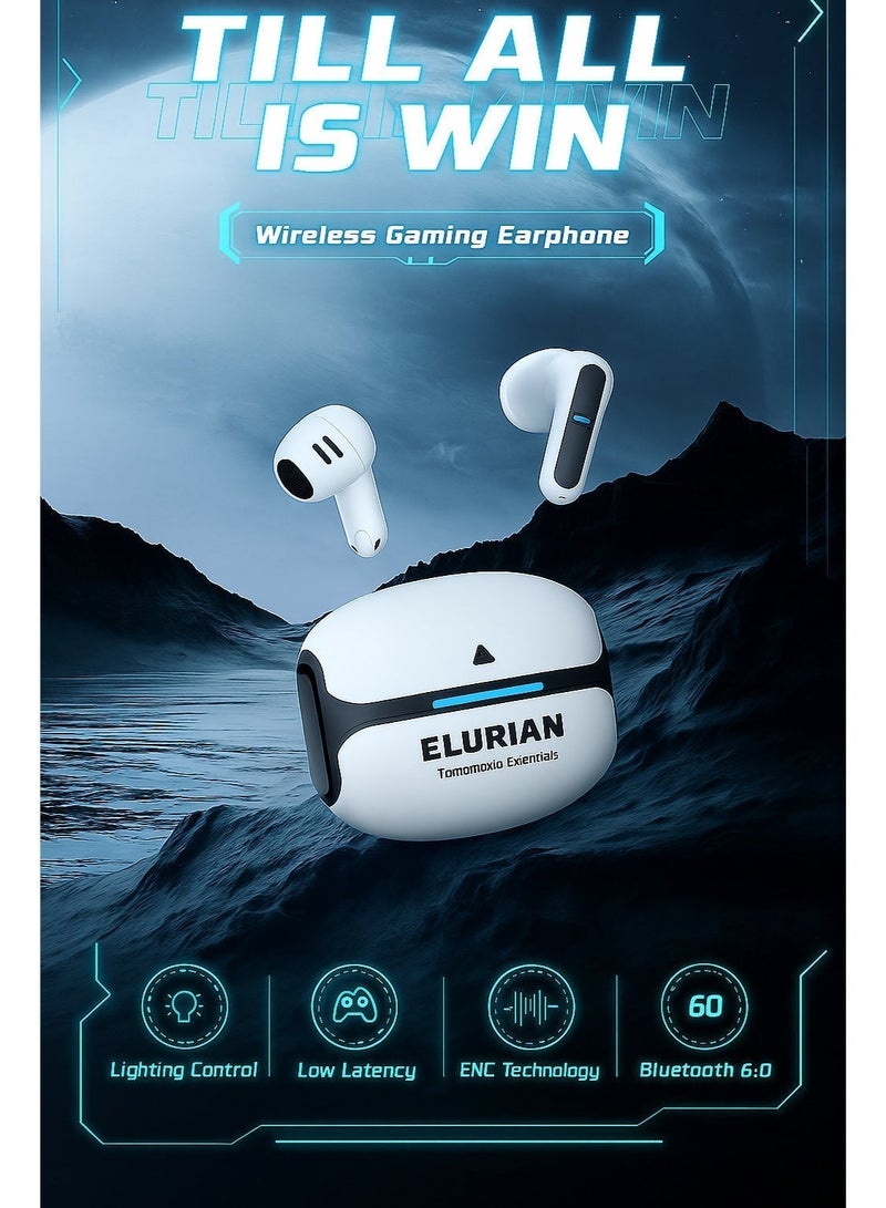 Elurian Noise Cancelling Earbuds, 24H Battery, Bluetooth 6.0 TWS, Low Latency Gaming Mode, Fast Charging, Clear Calls – Elurian Air Wireless Earphones - Image 2