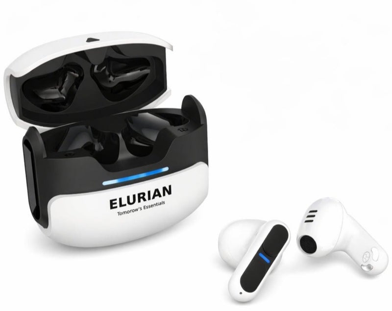 Elurian Noise Cancelling Earbuds, 24H Battery, Bluetooth 6.0 TWS, Low Latency Gaming Mode, Fast Charging, Clear Calls – Elurian Air Wireless Earphones - Image 1