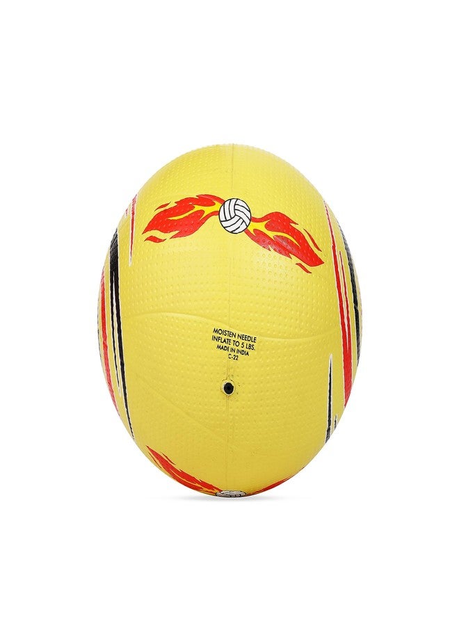 Cosco Cyclone Rubber Volleyball (Multicolour, Size 4) - Image 5