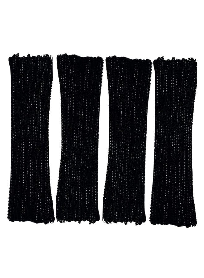 GOTOONE Black Pipe Cleaners 200 Pieces Chenille Stems for DIY Art Decorations Creative Craft (6 mm x 12 Inch) - Image 4