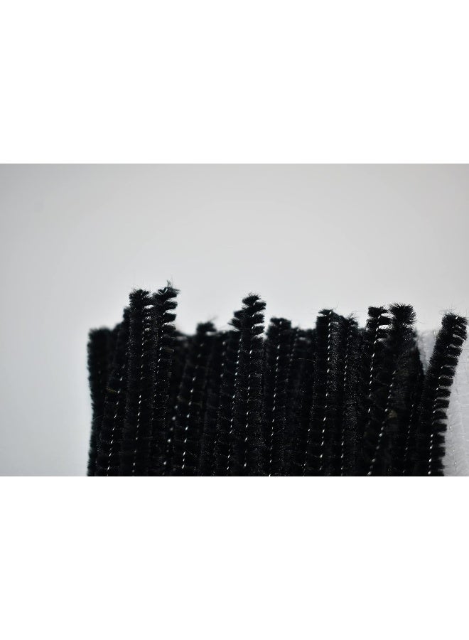 GOTOONE Black Pipe Cleaners 200 Pieces Chenille Stems for DIY Art Decorations Creative Craft (6 mm x 12 Inch) - Image 5