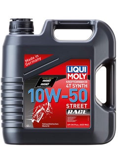 Liqui Moly 20068 Motorbike 4T Synthetic 10W-50 Race Engine Oil - 4 Liter