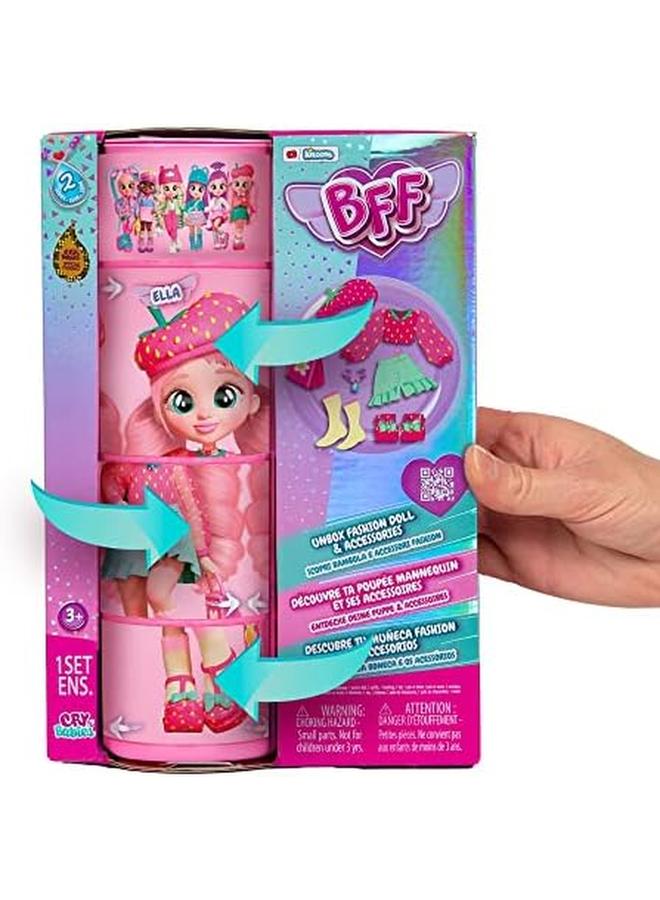 CRY BABIES S2 Ella Collectible Fashion Doll With Long Hair Fabric Clothes And 9 Accessories Toy Gift For Girls And Boys Plus 5 Years - Image 2