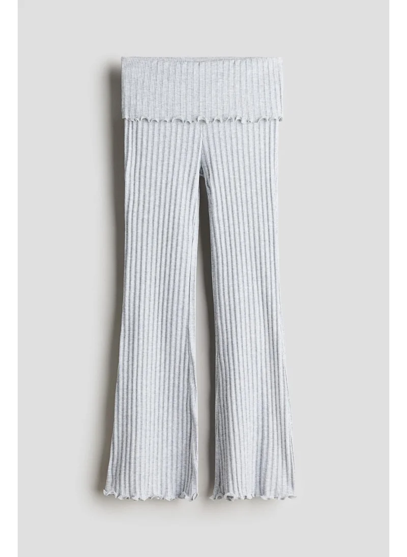 H&M Flared jersey trousers