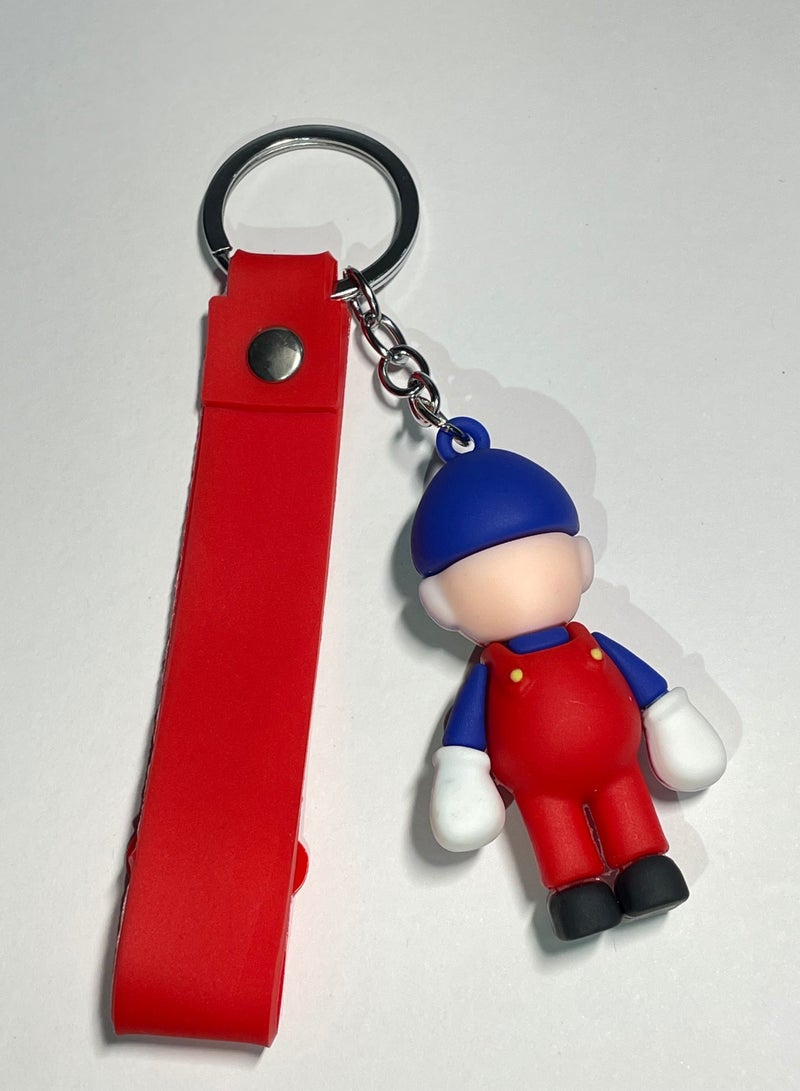 Generic Distinguished cartoon keychain cute accessory Super Mario character keychain with ribbon suitable for car wallet and bag nice creative gift - Image 3