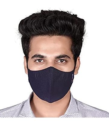 Bildos Cotton Unisex Super Breathable Cloth Face mask with Adjustable Ear Loop (Multicolour) - Pack of 12 - Image 5