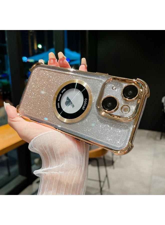 اس-توب جراب لهاتف iPhone 13 6D مطلي بالكهرباء متدرج الألوان مع درع Magsafe - Image 1