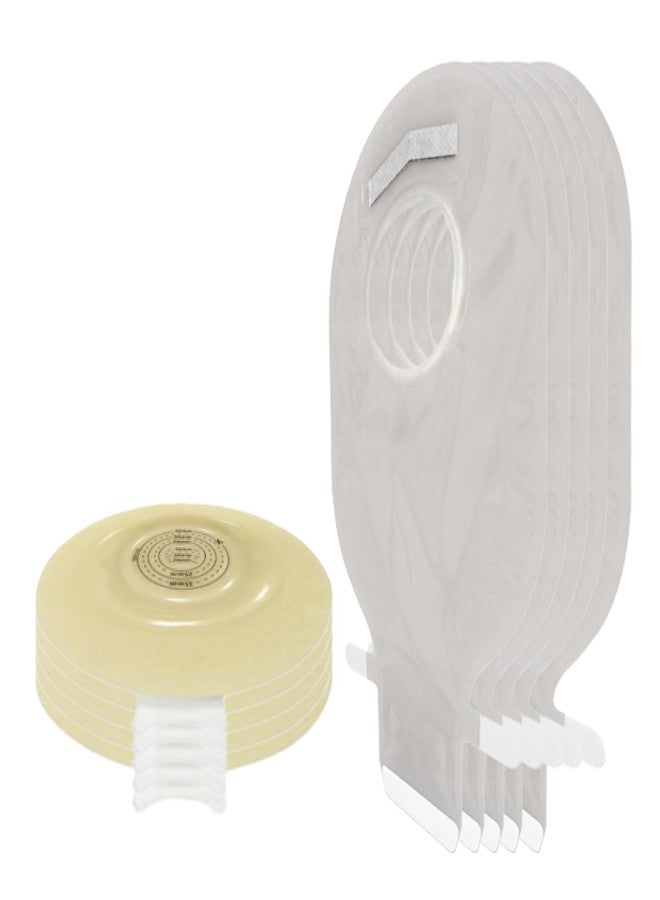 MED Deep Convex Ostomy System 60 mm - Transparent Two-Piece Colostomy Bag Set (5) - Image 1