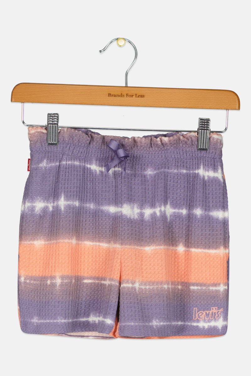 Levi's Kids Girl Textured Basic Shorts, Multicolor - Image 2