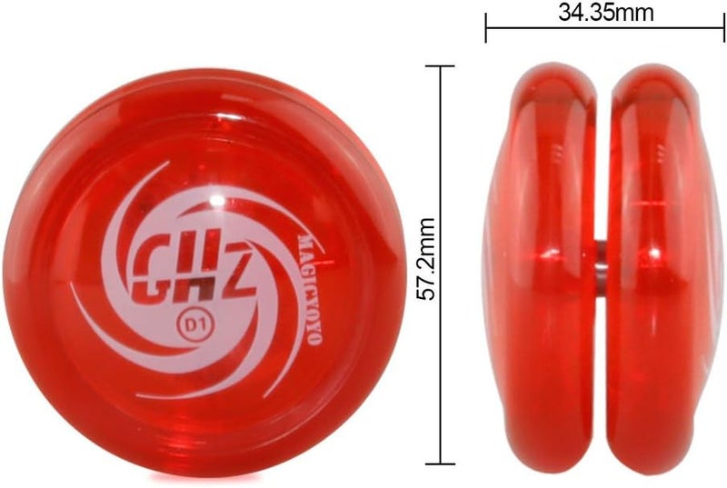 klarako Responsive Pro Level Ball Bearing Yoyo, for Kids Adults String Trick and Looping Play, Indoor Outdoor Fun Playing  Red, as described - Image 4