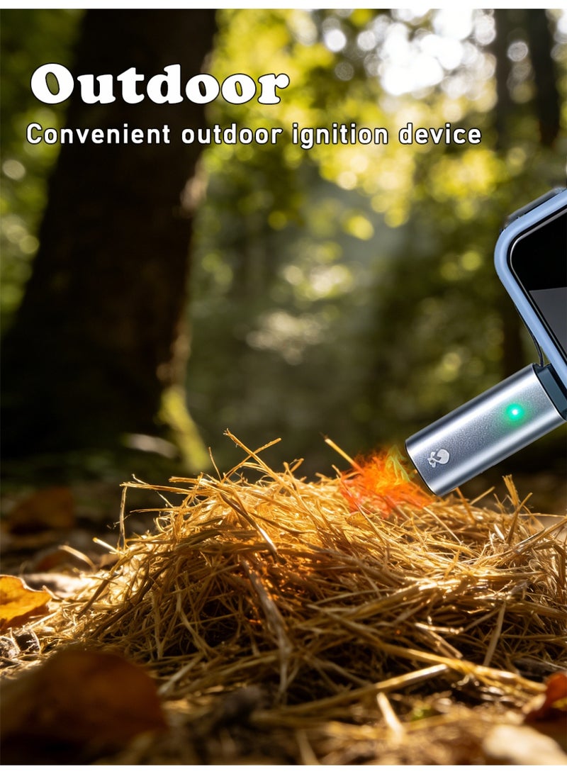 وَلَّاعَة إلكترونية بشاحن USB-C وسلسلة مفاتيح، ومُشْعِلات نار، وولاعات للتخييم والمُشْي لمسافات طويلة - Image 3