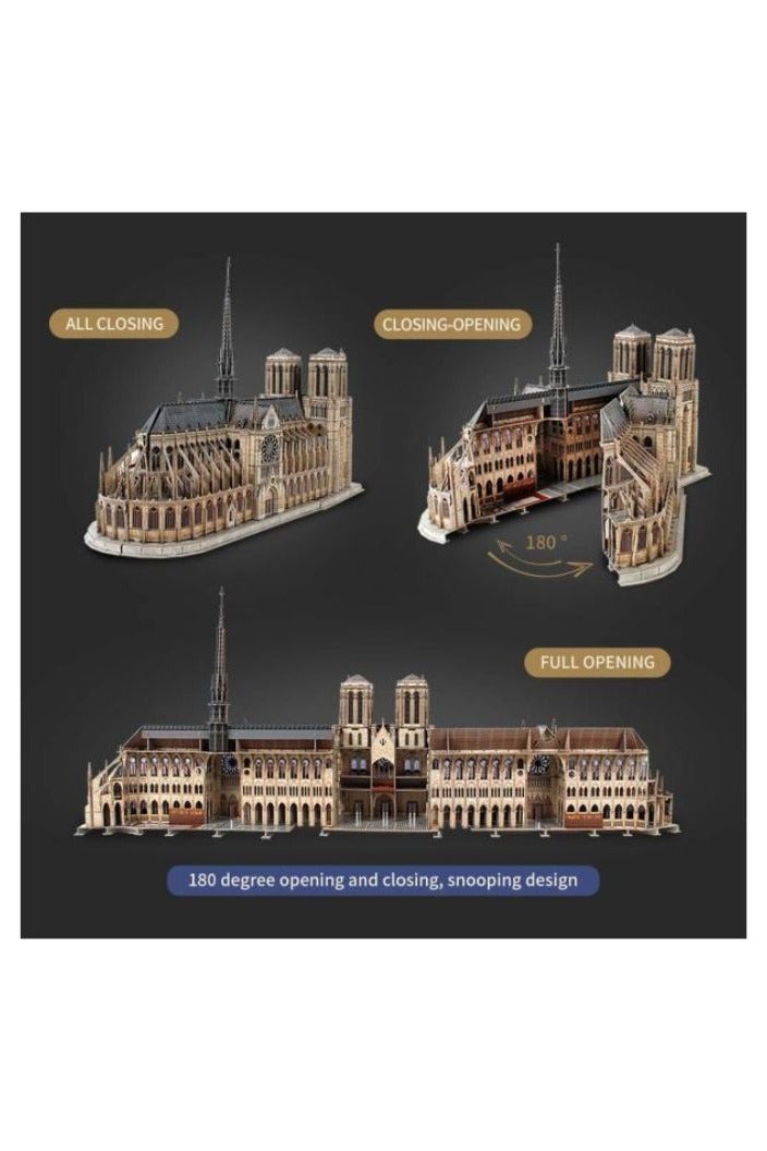 كيوبيك فن بازل ثلاثى الابعاد من كيوبيك فن نوتردام باريس 293 قطعه 10+ - Image 2