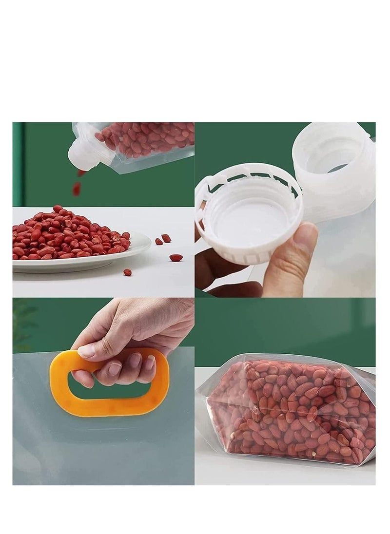 Generic - 5pcs Food Storage Bags Moisture Proof Clear Resealable Cereal Storage Bags Airtight Packaging Bags - Image 1