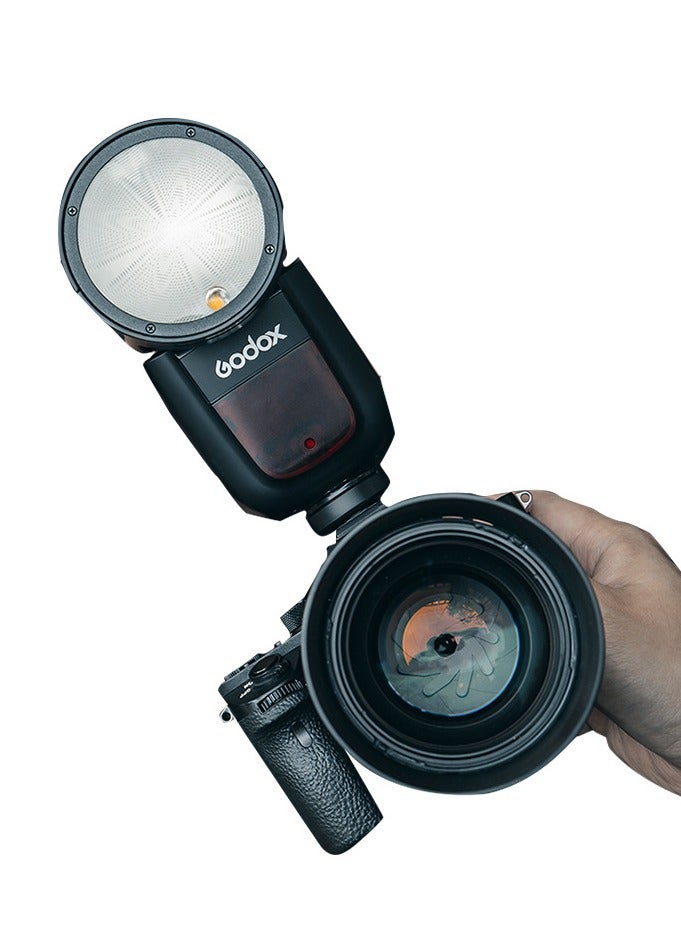 Godox V1C Professional Camera Flash Speedlite Speedlight Round Head Wireless 2.4G Replacement for Canon EOS Series 1500D 3000D 5D Mark lll 5D Mark ll for Wedding Portrait Studio Photography - Image 4