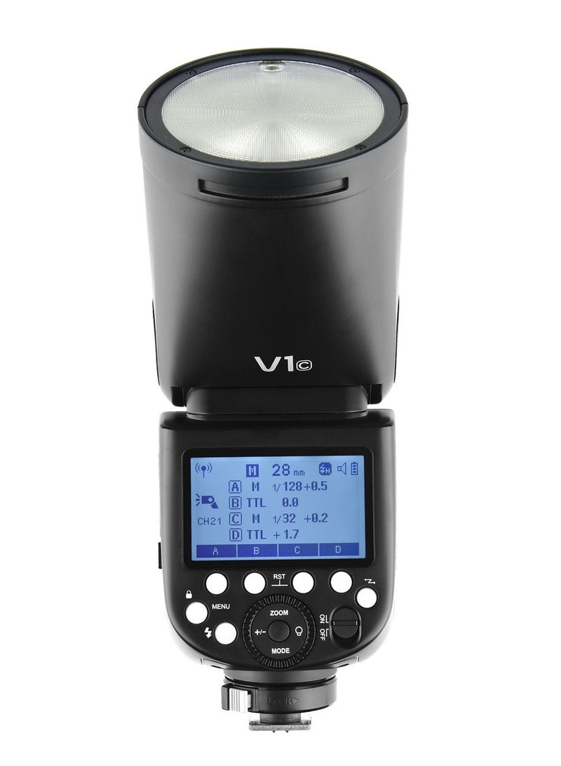 Godox V1C Professional Camera Flash Speedlite Speedlight Round Head Wireless 2.4G Replacement for Canon EOS Series 1500D 3000D 5D Mark lll 5D Mark ll for Wedding Portrait Studio Photography - Image 5