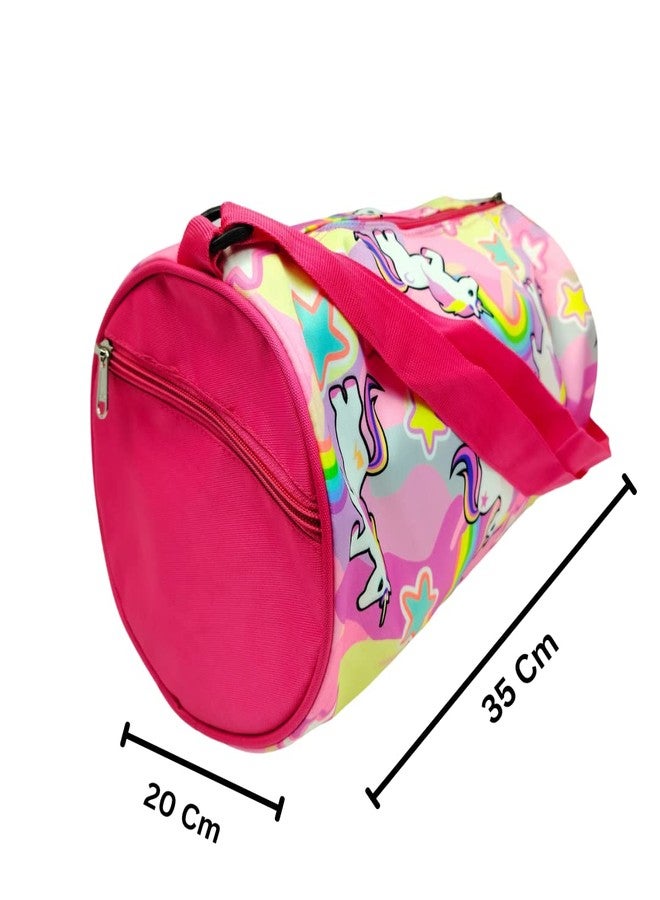 RedChimes 1 Pcs Fancy Cute Unicorn Duffel Bag Travel Gym Sports Gymnastics Dance Classes for Girls - Image 5
