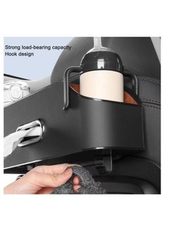 Excefore Vehicle Multifunctional Storage Box, PU Leather Tissue Holder for Car Headrest, 4 in 1 Car Tissue Box Holder with Hooks & Phone Holder, Car Storage Organiser Boxes for Car Accessories  - Image 3