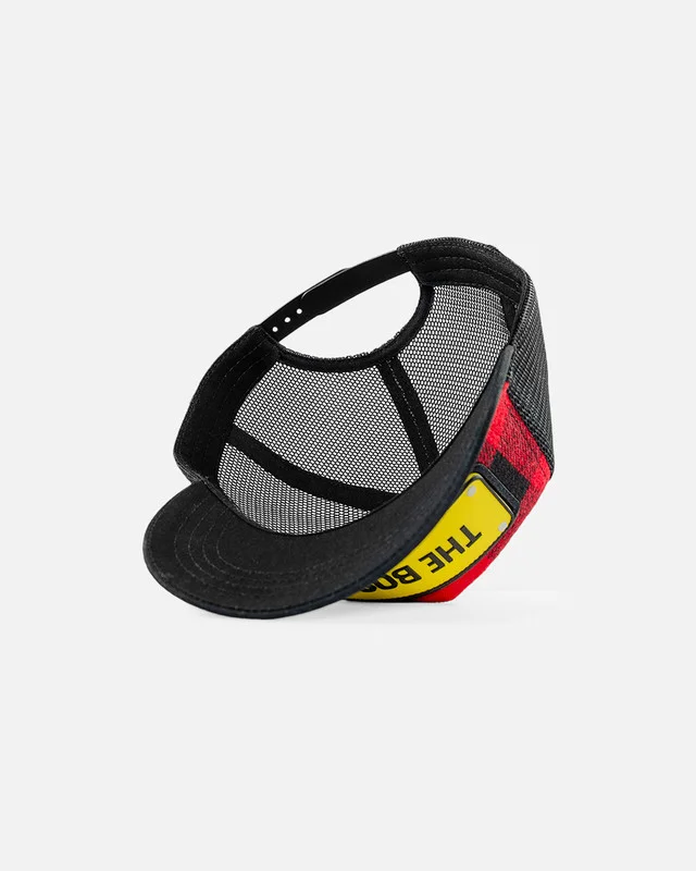 John Hatter Rubber - The Boss Check Black/Red - Cap