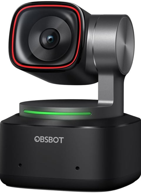 OBSBOT Tiny 2 Webcam 4K Voice Control PTZ, AI Tracking Multi-mode & Auto Focus, 4K Webcam with 1/1.5" Sensor, Gesture Control, 60 FPS, HDR Light Correction, Web Camera for PC, Streaming, Meeting, etc.