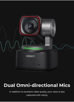 OBSBOT OBSBOT Tiny 2 Webcam 4K Voice Control PTZ, AI Tracking Multi-mode & Auto Focus, 4K Webcam with 1/1.5" Sensor, Gesture Control, 60 FPS, HDR Light Correction, Web Camera for PC, Streaming, Meeting, etc.  - Image 4