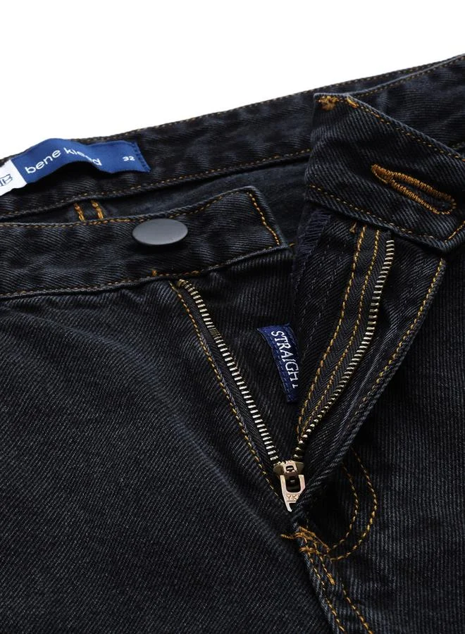 Styli Men Mid-Rise Straight Fit Jeans By Bene Kleed