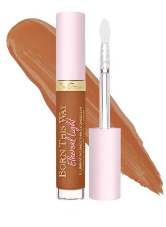 Too FacedCosmetics Too Faced Born This Way Ethereal Light Illuminating Smoothing Concealer Caramel Drizzle - Deep With Golden Undertones 5ml - Image 1