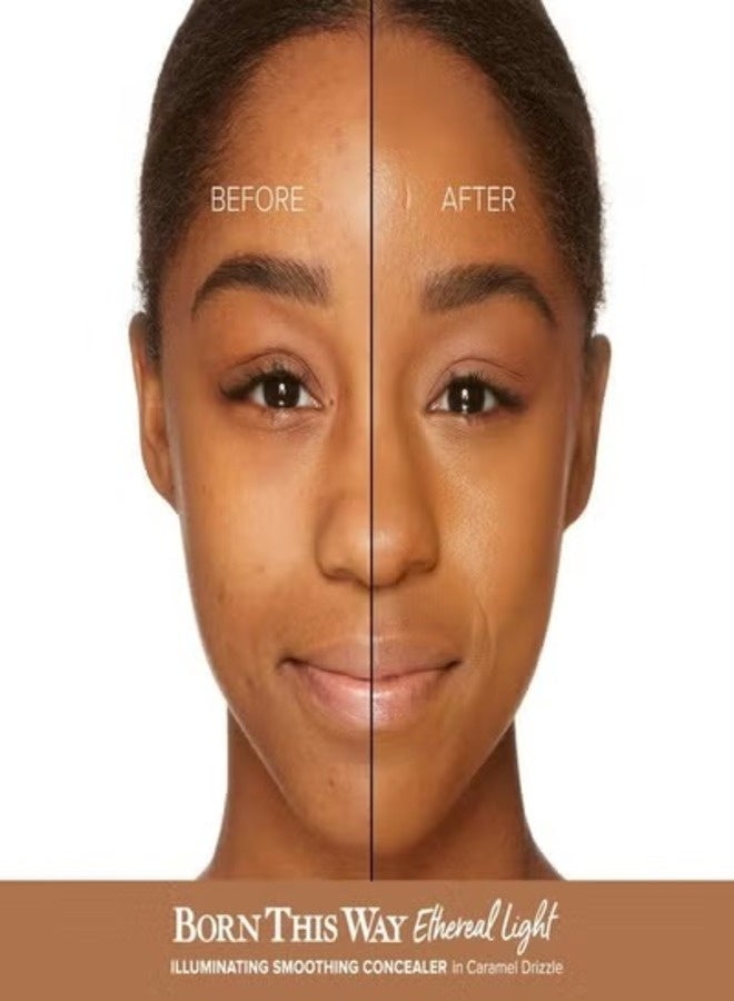 Too FacedCosmetics Too Faced Born This Way Ethereal Light Illuminating Smoothing Concealer Caramel Drizzle - Deep With Golden Undertones 5ml - Image 3