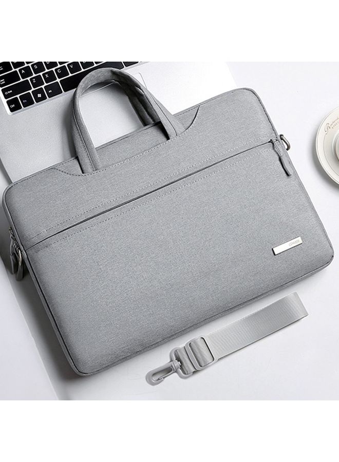 Handbag Laptop Bag Inner Bag with Shoulder Strap, Size:14 inch(Grey)