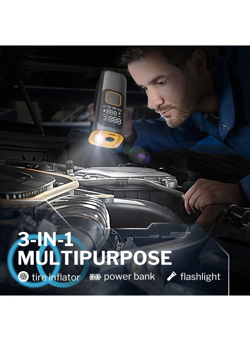 Tire Inflator Portable Air Compressor Air Pump for Car Tires by  w/Auto-Shutoff Air Compressor for Car (160PSI) Powerful And Portable Tire Inflator Compact Bike Pump - Image 5