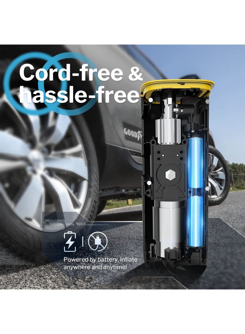 Tire Inflator Portable Air Compressor Air Pump for Car Tires by  w/Auto-Shutoff Air Compressor for Car (160PSI) Powerful And Portable Tire Inflator Compact Bike Pump - Image 4