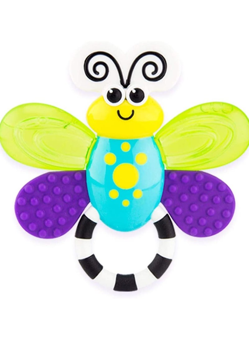 Sassy Flutterby Teether | Water-Filled Teether Soothes Gums | Variety Of Textures Massage Gums | For Ages 3 Months And Up (80106) - Image 1