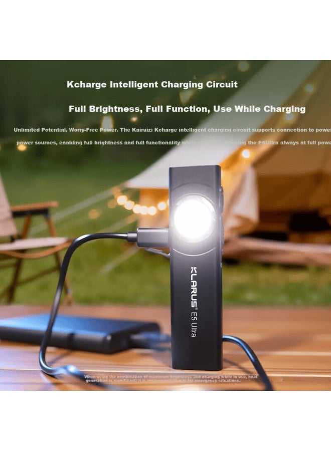 Klarus E5 Ultra Slim Compact Portable High-intensity Flashlight Outdoor Hiking Mountaineering Edc Torch - Image 4