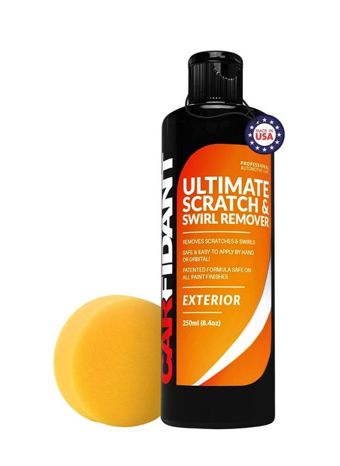 Carfidant Scratch and Swirl Remover - Car Scratch Remover for Scratches with Buffer Pad, Scratch Remover for Vehicles Repair Paint Any Color - Rubbing Compound for Cars