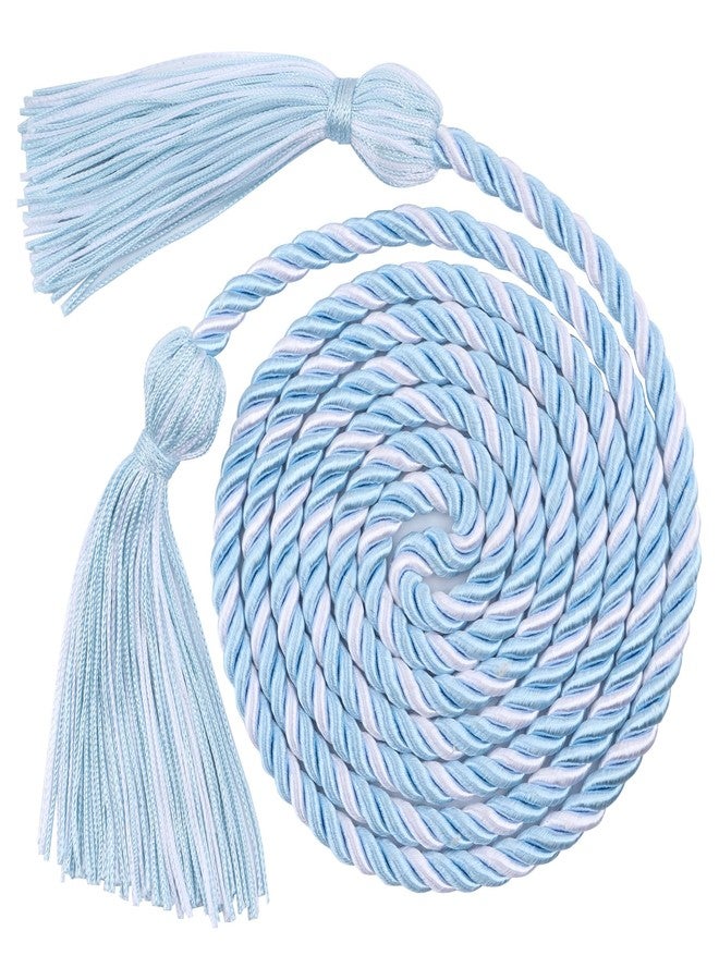 Nelisylux Graduation Cords, Cords for Graduation 2026, Light Blue White 68" Grad Chords Honor Cord Tassel Ropes for Grad Accessories Party Decorations Ceremonies College Students Master Doctoral Bachelor Gown - Image 1