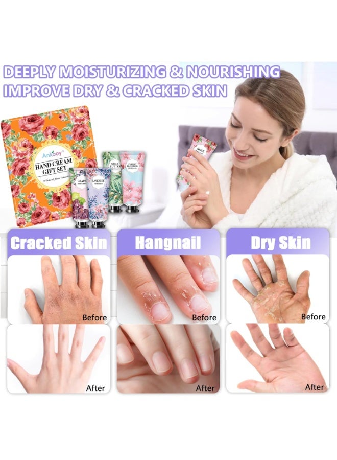 Ankooy10 Pack Hand Cream Gifts Set, Stocking Stuffers for Teen Girls,Adults, Christmas Gifts for Women,Gifts for Teachers,Natural Plant Fragrance Scented Hand Lotion Travel Size Mini Lotion With Shea Butter - Image 2