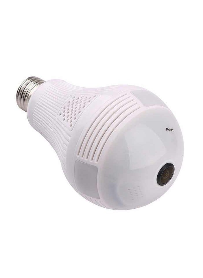 Generic - CAMCARE V380 Spy Fisheye 360° Panoramic Wi-Fi 2MP Ultra HD IP CCTV Wireless Bulb Security Camera, Inbuilt Mic & Speaker for Two Wat Audio/Night Vision/Motion Detection - Image 1