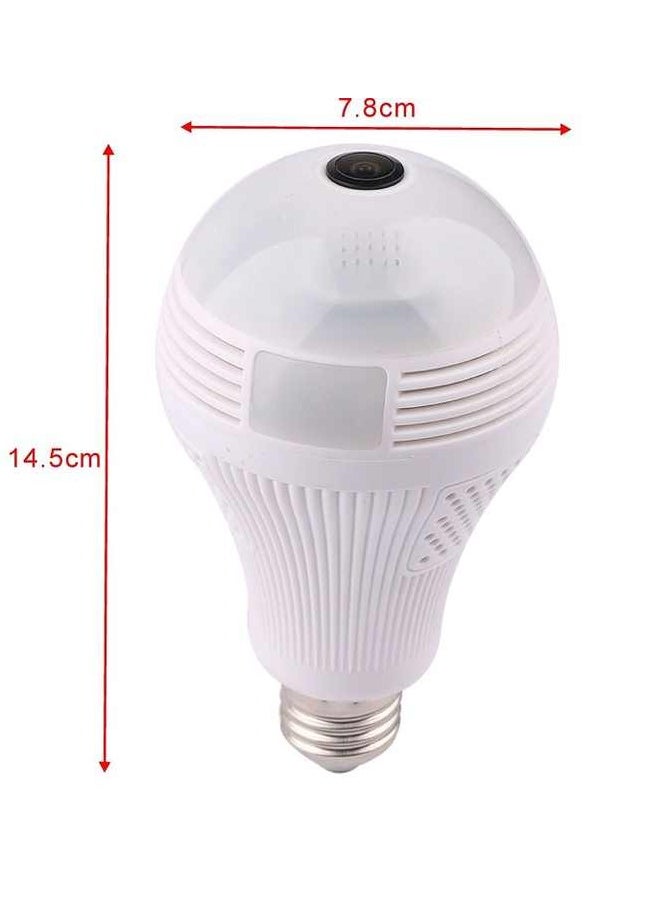 Generic - CAMCARE V380 Spy Fisheye 360° Panoramic Wi-Fi 2MP Ultra HD IP CCTV Wireless Bulb Security Camera, Inbuilt Mic & Speaker for Two Wat Audio/Night Vision/Motion Detection - Image 1
