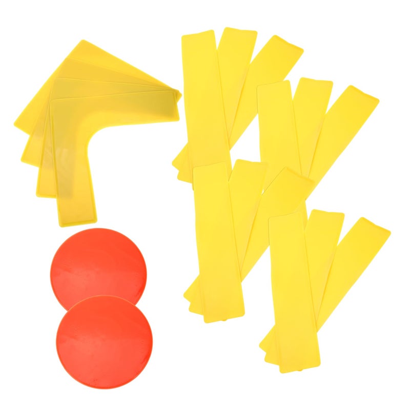 Agility Training Markers Set 10 Pcs PVC Floor Spot Markers for Football Tennis Courts - Image 2