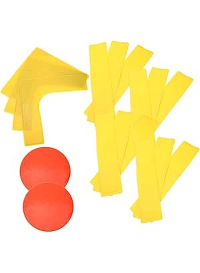 Agility Training Markers Set 10 Pcs PVC Floor Spot Markers for Football Tennis Courts - Image 1