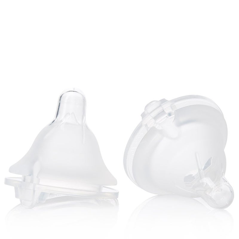 Evenflo Feeding Balance Plus Wide Neck Nipples for The Balance Plus Wide Neck Baby Bottles - Helps Reduce Colic - Fast Flow/X-Cut, 8 Months and Up (Pack of 2) - Image 1