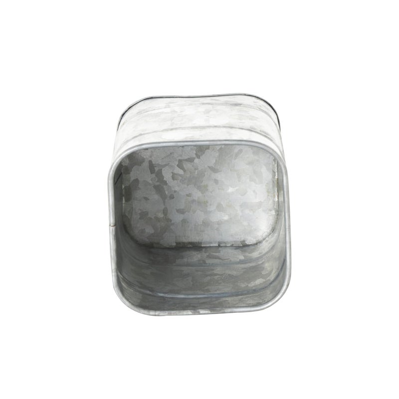 Deco 79 Metal Decorative Canisters Decorative Containers, Set of 2 Decorative Keepsake Boxes 8", 7"H, Silver - Image 5