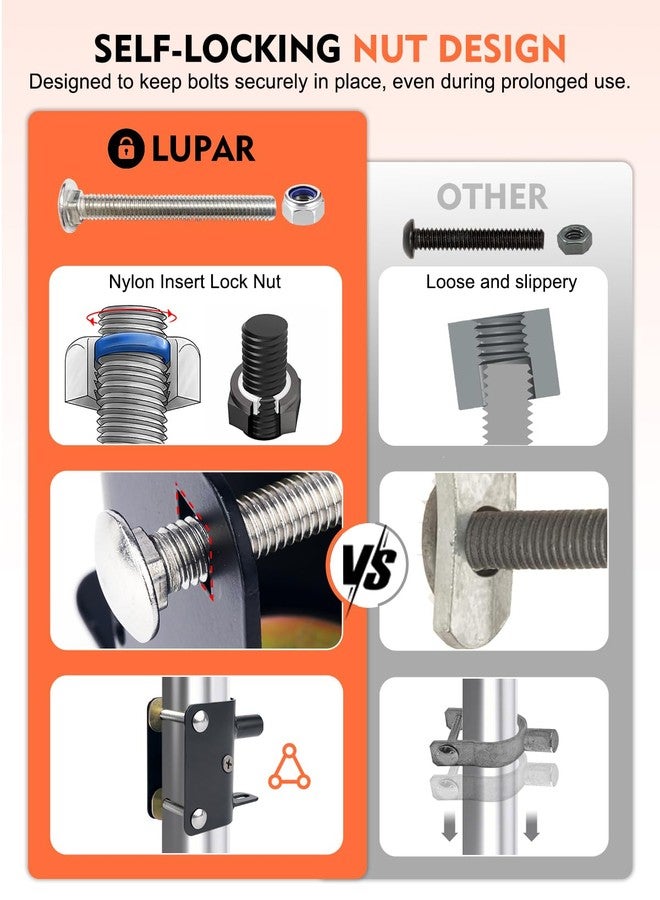 Lupar 2 Way Farm Gate Latch, Heavy-Duty Lockable Fence Latch with Self-Locking Nut, Black Livestock Gate Latch Compatible with Pastures, Stables, Ranches, Horse Corrals,Farms - Image 5