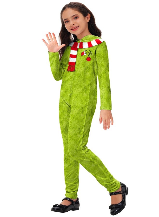AOBUTE Christmas Green Monster Bodysuits Dr Hooded Sauss Jumpsuits Holiday Clothing S - Image 4